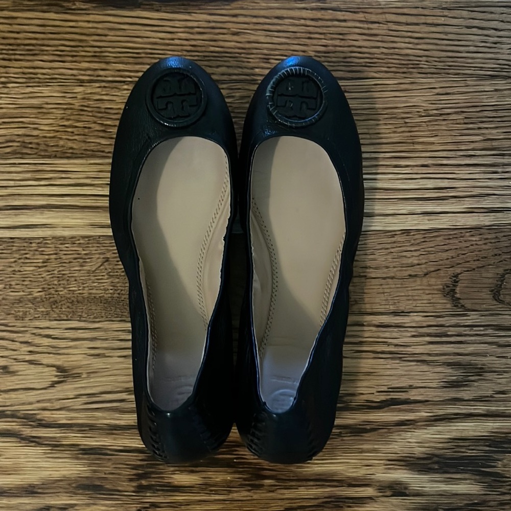 Black Tory Burch flats, size 8.5